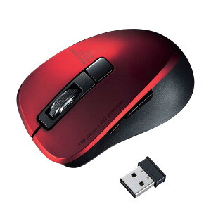 �T�����T�v���C ���C�����X�}�E�X 2.4GHz(USB A) �É� �u���[LED 5�{�^�� 1600dpi(2�i�K�ؑ�) ���^ ���b�h MA-WBL153R