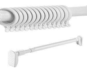 scktoo 突っ張り棒3.6m 極太 ステンレス 伸縮棒 クローゼットロッド 強い負荷 ドリル不要 カーテンロッド シャワーカーテンロッド 物干し竿 洗濯干し 室内 強力 つっぱり棒3.5m以上 (245cm-360cm ホ