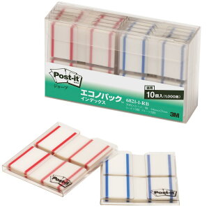 �|�X�g�C�b�g �t� �t�B���� �C���f�b�N�X ���b�h �u���[ 44×23mm 100��×�e5�� 6821-1-RB