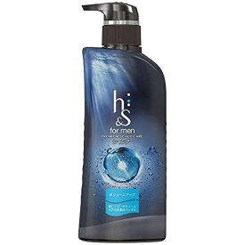 h＆s for men(エイチアンドエスフォーメン) 薬用メンズシャンプー ボリュームアップ プレミアムスカルプケア ポンプ 370ml
