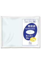 オルディ 食品保存 ポリ袋 規格袋 透明 18号 横38×縦53cm 厚み0.03mm 100枚入 食品衛生法適合品 ビニー ル袋 L03-18