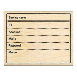 こどものかお スタンプ N#手帳はんこ部 ID管理/パスワード管理 0414-004