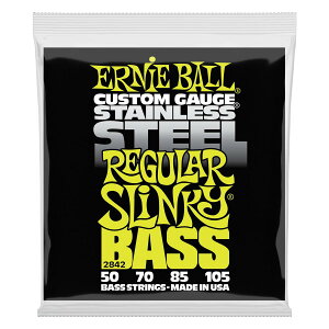 �y�� �K �i�z ERNIE BALL 2842 �x�[�X�� (50-105) STAINLE SS REGULAR SLINKY BASS �X�e�����X�E���M�����[�E�X�����L�[�E�x�[�X