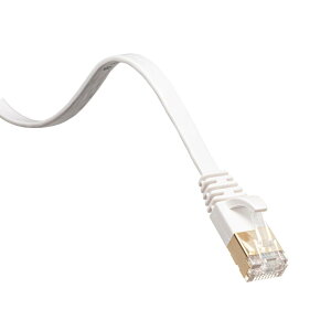 �T�����T�v���C LAN�P�[�u�� CAT7 �E���g���t���b�g (5m) 10Gbps/600MHz �M�K�r�b�g �C�[�T�l�b�g�P�[�u�� �c���܂�h�~ RJ45�R�l�N�^ �z���C�g KB-FLU7-05W