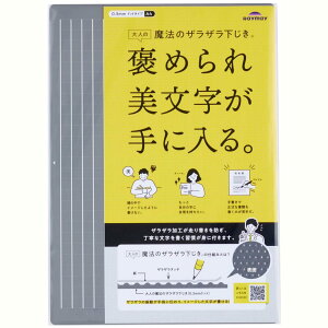 レイメイ藤井 下敷き 大人の魔法のザラザラ下じき A4サイズ グレー U1255N