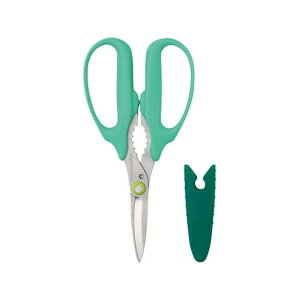 プラス はさみ フィットカットカーブ 万能はさみ グリーン 紙も金属も軽く切れる SC-175PM 34-630