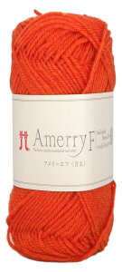 ハマナカ 毛糸 アメリーエフ合太 中太 col.507 オレンジ 系 30g 約130m 2458