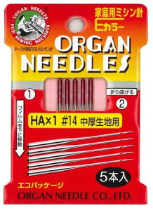 �I���K���j ORGAN NEEDLES �ƒ�p�~�V���jE�J���[ HA×1 #14 �������n�p
