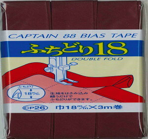 CAPTAIN88 �L���v�e�� �ӂ��ǂ� 18 �o�C�A�X�e�[�v 18mm��×3m�� #514 ���n CP26