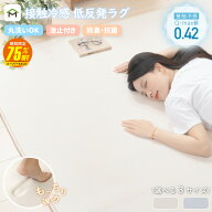 【SS半額!先着5名さらに50%OFF】ラグ 接触冷感 洗える 夏用 低反発 オールシーズン 1.5畳 2畳 薄手 クー…