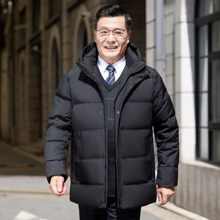 楽天市場】ネイビー メンズ 厚手 大きいサイズ 羽毛 ダウンコート 