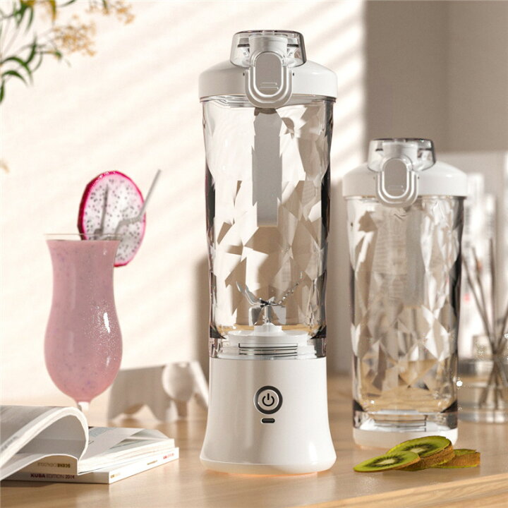 新登場 ミキサー 氷も砕ける ミキサー 洗い やすい 2段階モード 丸洗い可 600ml ジューサー ジューサーミキサー 持ち運び ミキサー スムージーミキサー 大容量 ミキサー 小型 おしゃれ コンパクト コードレス USB充電 プレゼント ギフト Hompart