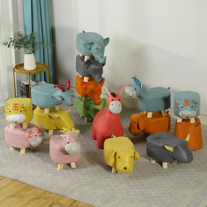 楽天市場】アニマルスツール 子供動物ベンチ スツール アニマル 動物 