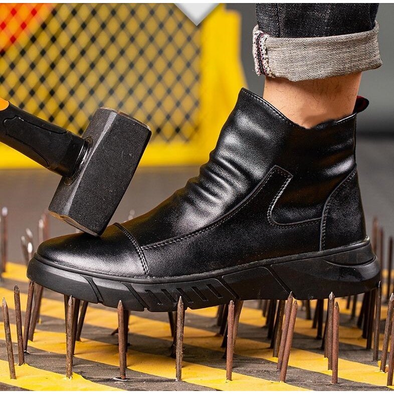 楽天市場】ハイカット 安全靴 メンズ 本革 作業靴 おしゃれ あんぜん靴
