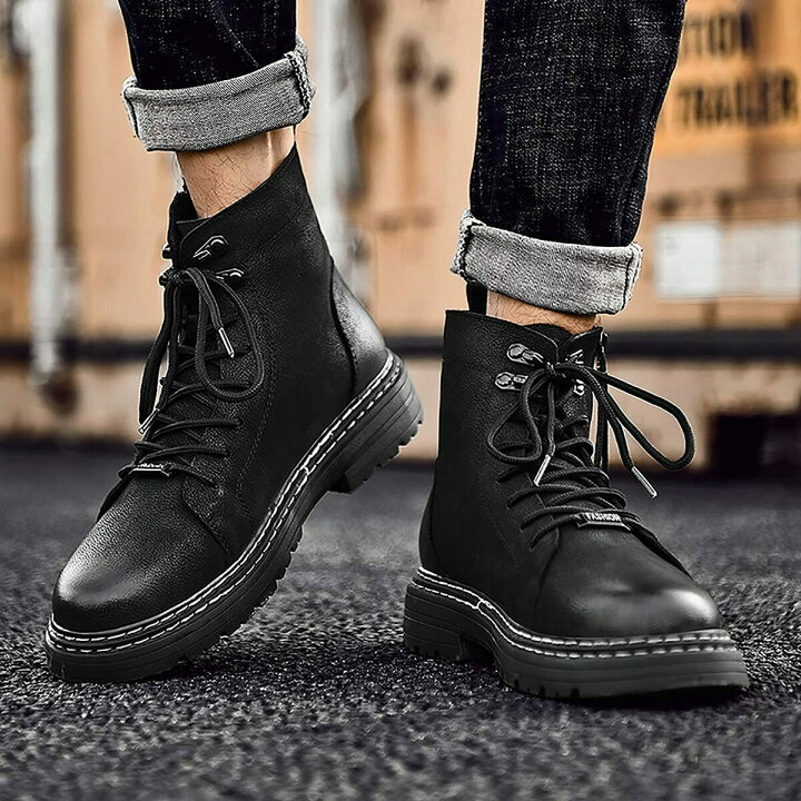 楽天市場】ワークブーツ バイク用ブーツ 本革 ライディングシューズ 