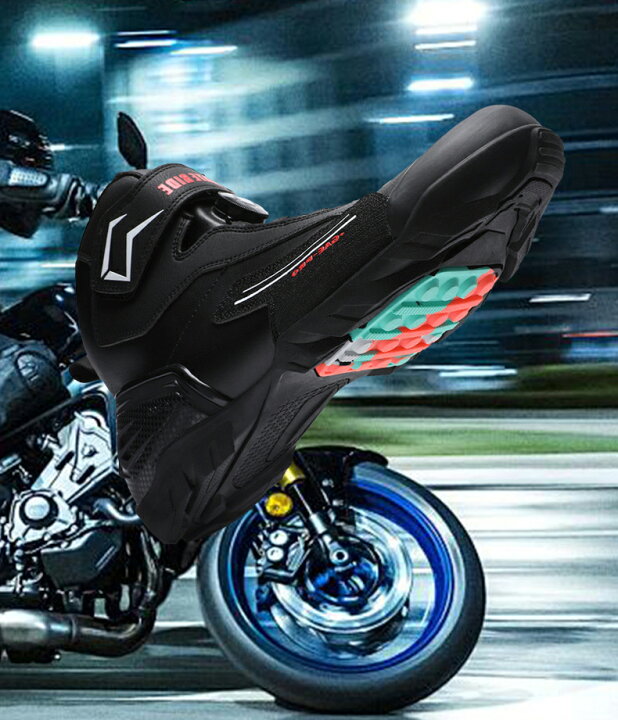 楽天市場】バイク靴 バイク用レーシングブーツ ライディングシューズ 