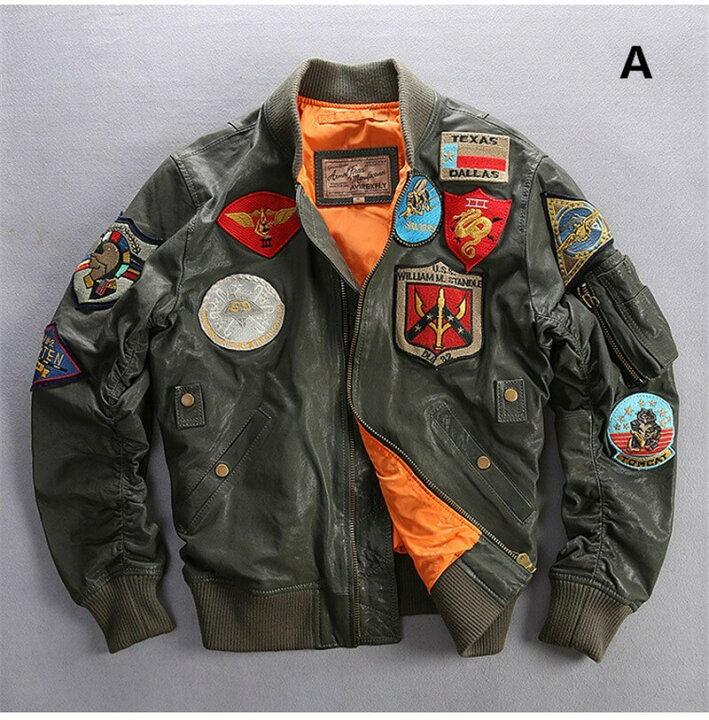 楽天市場】本革ジャケット フライトジャケット レザージャケット 羊革  