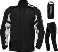 レインスーツ メンズ バイク用レインジャケット 上下セット レインウエア レインコート 自転車 レディー…