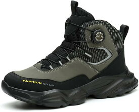 安全靴 ハイカット ダイヤル式 防水 作業靴靴 革 軽量 ブーツタイプ メンズ レディース 踏み抜き防止 鋼先芯入り おしゃれ 耐滑 耐摩耗