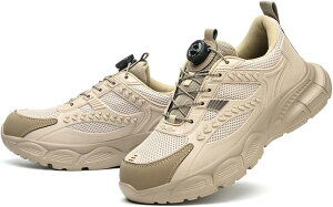 安全靴 ダイヤル式 釘踏み抜き防止 あんぜん靴 厚底 作業靴 軽量 メンズ レディース メッシュ 通気性 おしゃれ 鋼先芯入り 防滑 耐摩耗 蒸れない