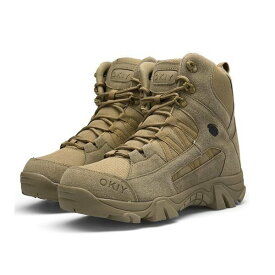 タクティカルブーツ メンズ ミリタリーブーツ デザートブーツ　アウトドアブーツ 防滑 耐磨耗 登山 マウンテンブーツ 本革