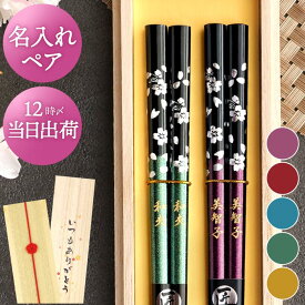 古希 お祝い ペアギフト 還暦祝い 母 プレゼント 両親 夫婦箸 名入れ ギフト 結婚祝い 贈り物 夫婦 おそろい 【 銀舞桜 お箸 ペア セット 】 若狭塗 箸 おしゃれ 名前入り 日本製 花柄 桜 金婚式 結婚式 銀婚式 還暦 米寿 喜寿 紫 祝い 祖父母 父 祖父 祖母 バレンタイン