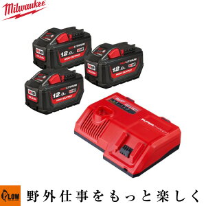 M18�i3�jHO12.0Ah �X�^�[�g�L�b�g�yMilwaukee-tool�z�~���E�H�[�L�[�c�[���u�d���H�� DIY �o�b�e���[ �[�d��v