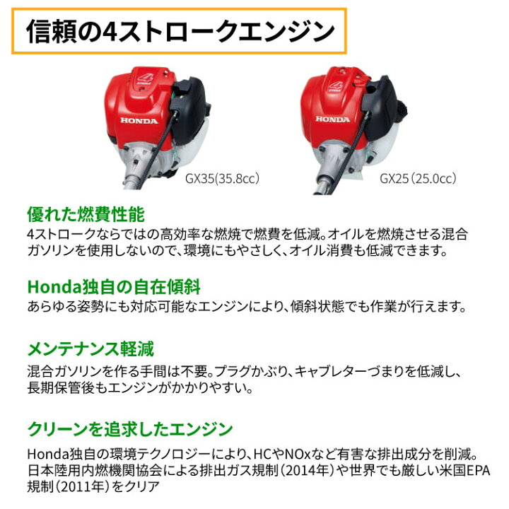 楽天市場】HONDA ホンダ 草刈機 刈払機 UMR425K2-LWJT LTJT 背負式 4 