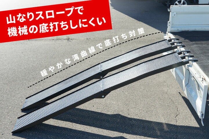 楽天市場】PLOW アルミブリッジ ALB214F-BK ブラック 折りたたみ式 長 
