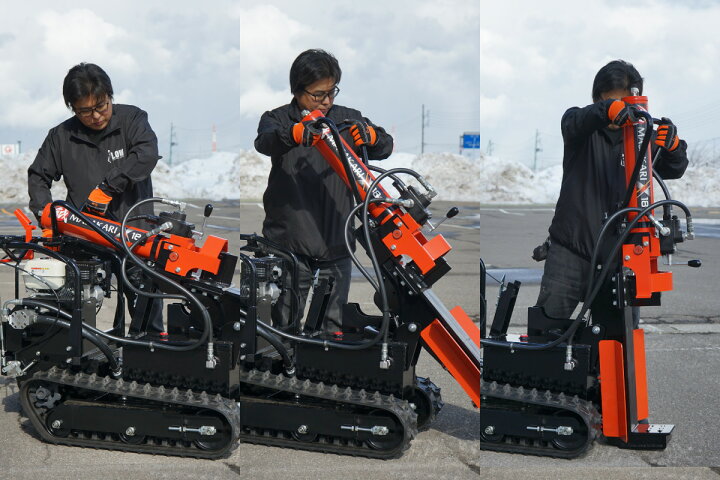 楽天市場】プラウ 自走式 薪割り機 MS1800J-GXC ホンダエンジン 縦横 