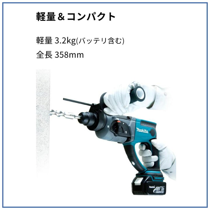 楽天市場】「makita マキタ」 充電式ハンマドリル(HR202DZK 本体のみ 
