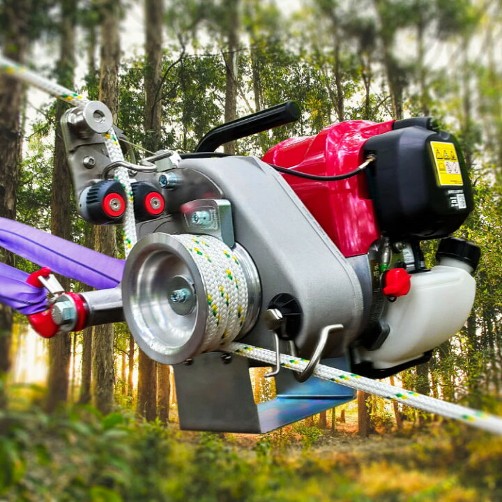 楽天市場】ウインチ ロープウインチ 本体 ホンダエンジン搭載 PCW4000 