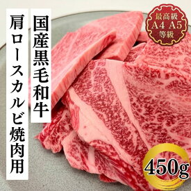 焼肉 切り落とし カルビ 牛肉 和牛 国産黒毛和牛豪快肩ロースカルビ焼用450g 不揃い 訳あり わけあり 切り落とし 御家庭用 牛肉 キャンプ 肉 冷凍 食品