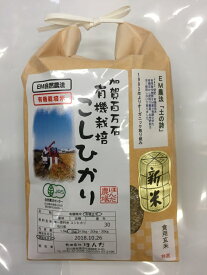 大特価 期間限定 【送料無料】有機栽培米玄米 2kg「土の詩」お試し版・令和5年産 有機米 EM 農法・《JAS有機栽培米》安心安全 コシヒカリ有機玄米 2kg