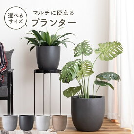 プランター おしゃれ 植木鉢 鉢カバー 水抜き穴 傘立て 観賞用 選べるサイズ ホワイト 観葉植物 屋外 屋内 室内 シンプル ブラック ナチュラル グレー かわいい 白 黒 ベージュ マット 素材感 都会的 多用途 大人っぽい おしゃれ 鉢植え 東谷