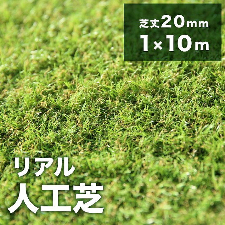 楽天市場】【エントリーでP10倍】人工芝 ロール 1m×10m 芝丈20mm 芝生 