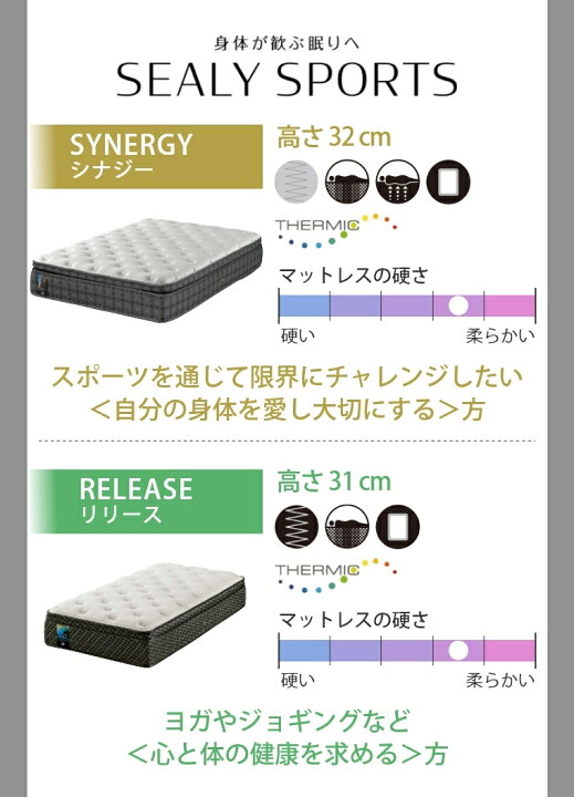 楽天市場】シーリー マットレス【シーリースポーツ リリース】開梱設置 
