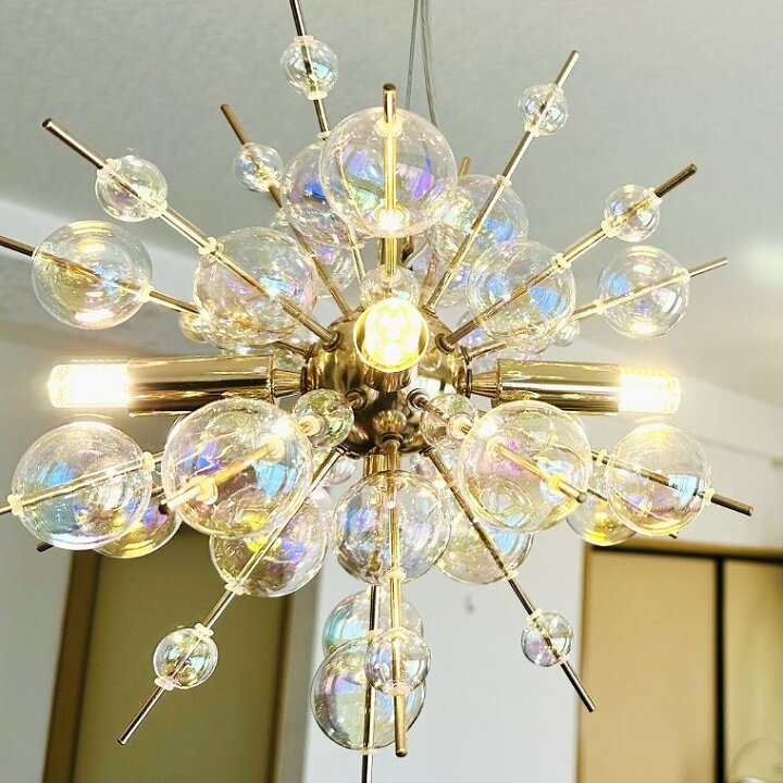 楽天市場】シャンデリア バブルシャンデリア LED 照明 4灯 ミニサイズ 