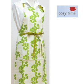 【スーパーSALE】【セール】 エプロン ブランド cozy.time/コージータイム『ユーカリポポラス』 ホルターネック おしゃれでかわいいブランドのレディース調理用エプロン 母の日.誕生日のプレゼントに 綿