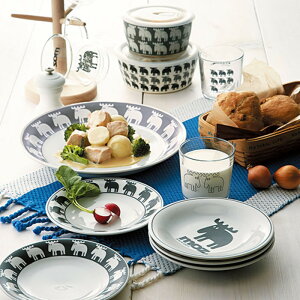 プレート(皿) セット 北欧食器 エルク フォルグ＆フォルム 『moz パーティーセット』(大皿×1個 小皿×5個 セット) 結婚祝いや新築祝いのギフトにおしゃれなプレートセット