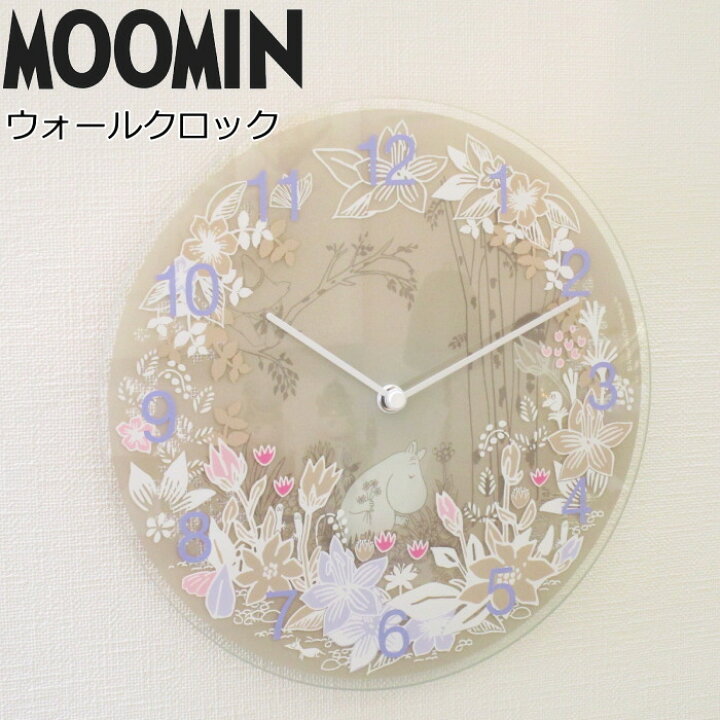 楽天市場】壁掛け時計 ムーミン 北欧『Moomin Picking Flowers