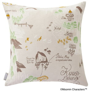 MOOMIN ���[�~�� �N�b�V�����J�o�[ 45×45cm �w���[�~���J�̒n�}�x�k�� ���킢�� ������� �i�`������ �A�C�{���[ �O���[ ���{�� �􂦂� �E�H�b�V���u�� ���[�~�� �O�b�Y ��l