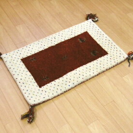 玄関マット 室内 手織りマット 70×120 インディアンギャベマット