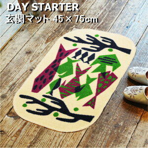 ���փ}�b�g �k�� ���� / ���� �􂦂� 45×75cm �wDAY STARTER Fish�x ���^(����) �􂦂� ���{�� �N���[���e�b�N�X