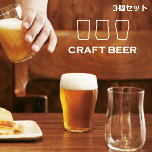ビールグラス クラフトビール テイスティング(飲み比べ) グラス 『クラフトビアグラスセット(3個入り)』　ギフトセット