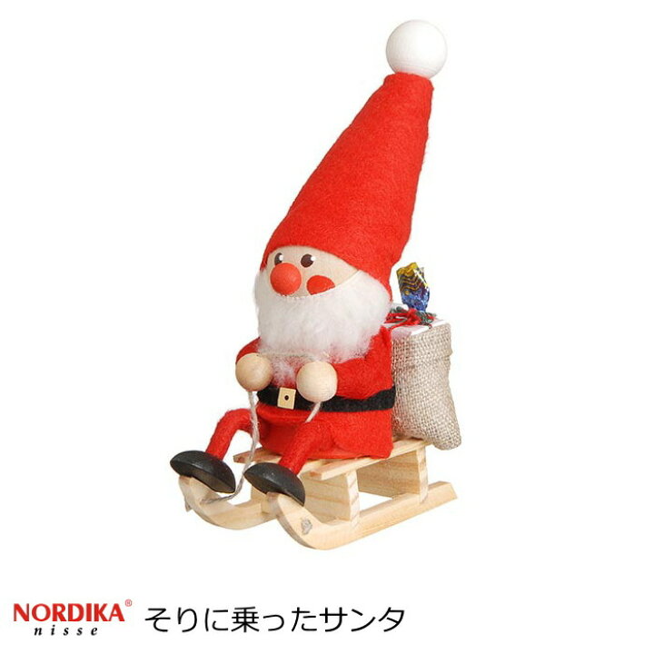 楽天市場】ノルディカニッセ 北欧雑貨 人形 クリスマス雑貨 『そりに 