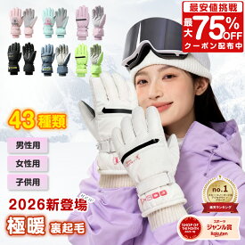 【2025年スポーツジャンル賞受賞！】【最大75%OFFクーポン！】 スキー グローブ スノーボード グローブ レディース メンズ 子供 スノー スノボ グローブ 手袋 スマホ対応 防寒 防風 撥水 暖かい 裏起毛 ミトン 五本指 バイク 自転車 滑り止め