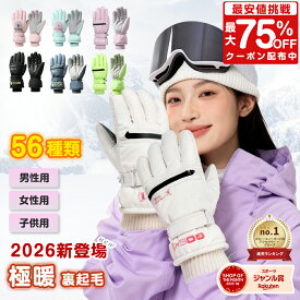 【2025年スポーツジャンル賞受賞！】【最大75%OFFクーポン！】 スキー グローブ スノーボード グローブ レディース メンズ 子供 スノー スノボ グローブ 手袋 スマホ対応 防寒 防風 撥水 暖かい 裏起毛 ミトン 五本指 バイク 自転車 滑り止め