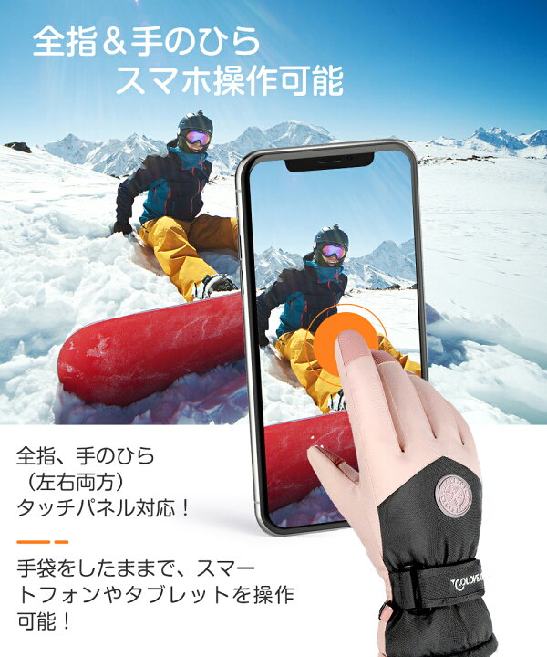 楽天市場】スキー グローブ レディース メンズ スノーグローブ スキー 