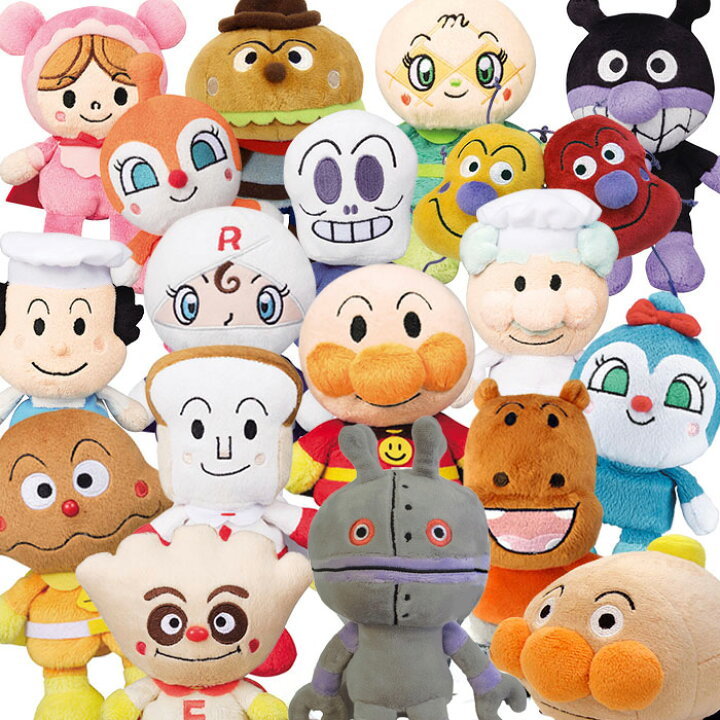 楽天市場】プリちぃビーンズS plus 18種類 【アンパンマン ぬいぐるみ  